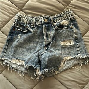 Distressed Denim Women Shorts